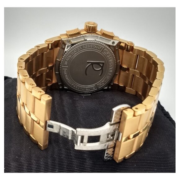 Renato Collezioni Cyclops Running Men’s Gold Swiss Quartz - RARE - Picture 7 of 9
